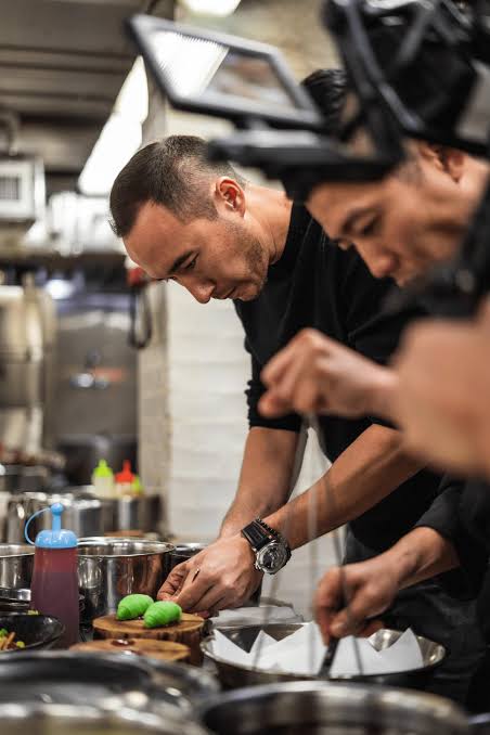 Chefs at work in the kitchen