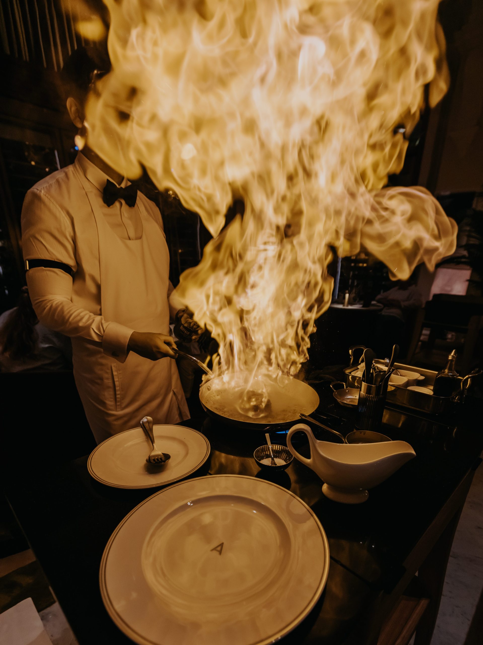 Brasserie Astoria — tableside flambé